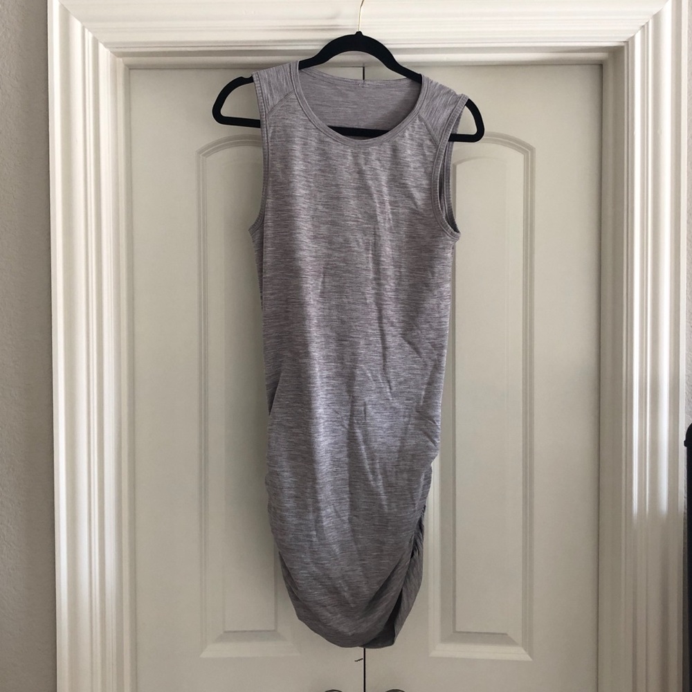 Lululemon Heather Grey Ruched Dress - Size 6